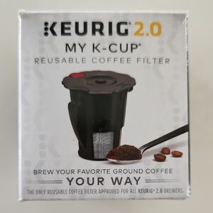 Keurig 2.0 My K-Cup Reusable Coffee Filter - Black with Red Accent